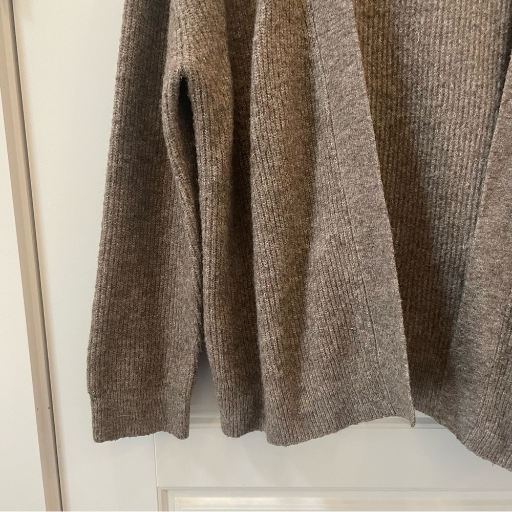 H&M‎ Women's Open Front Cardigan Sweater Brown Size Small - Picture 3 of 5